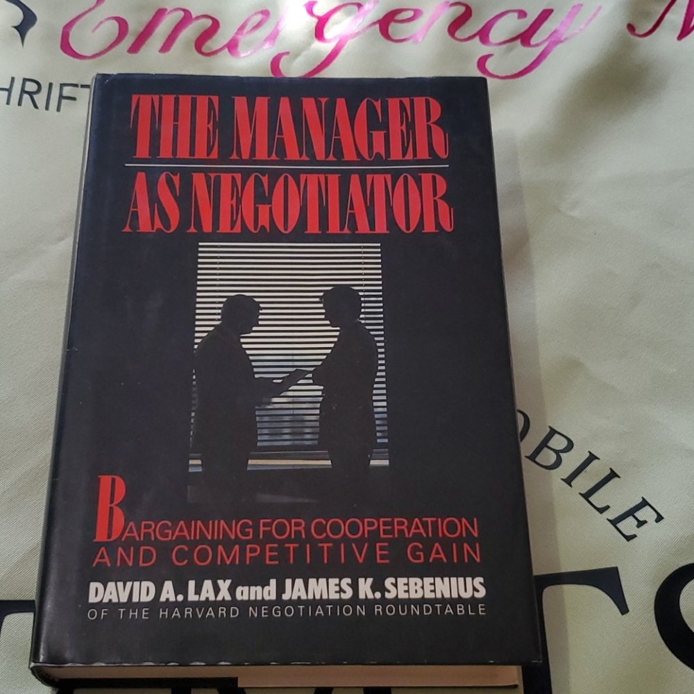 The Manager As Negotiator